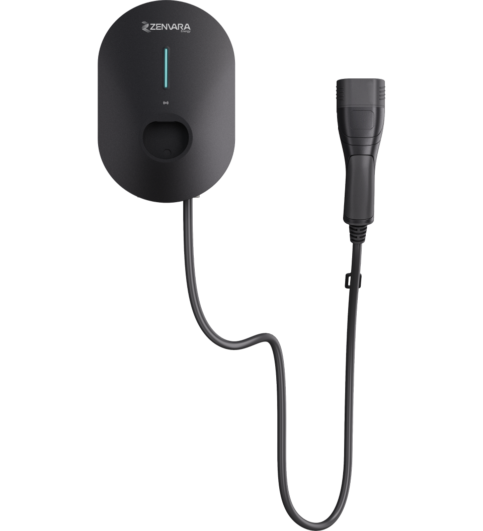 Zenvara 22kW smart AC wall charger and charging connector
