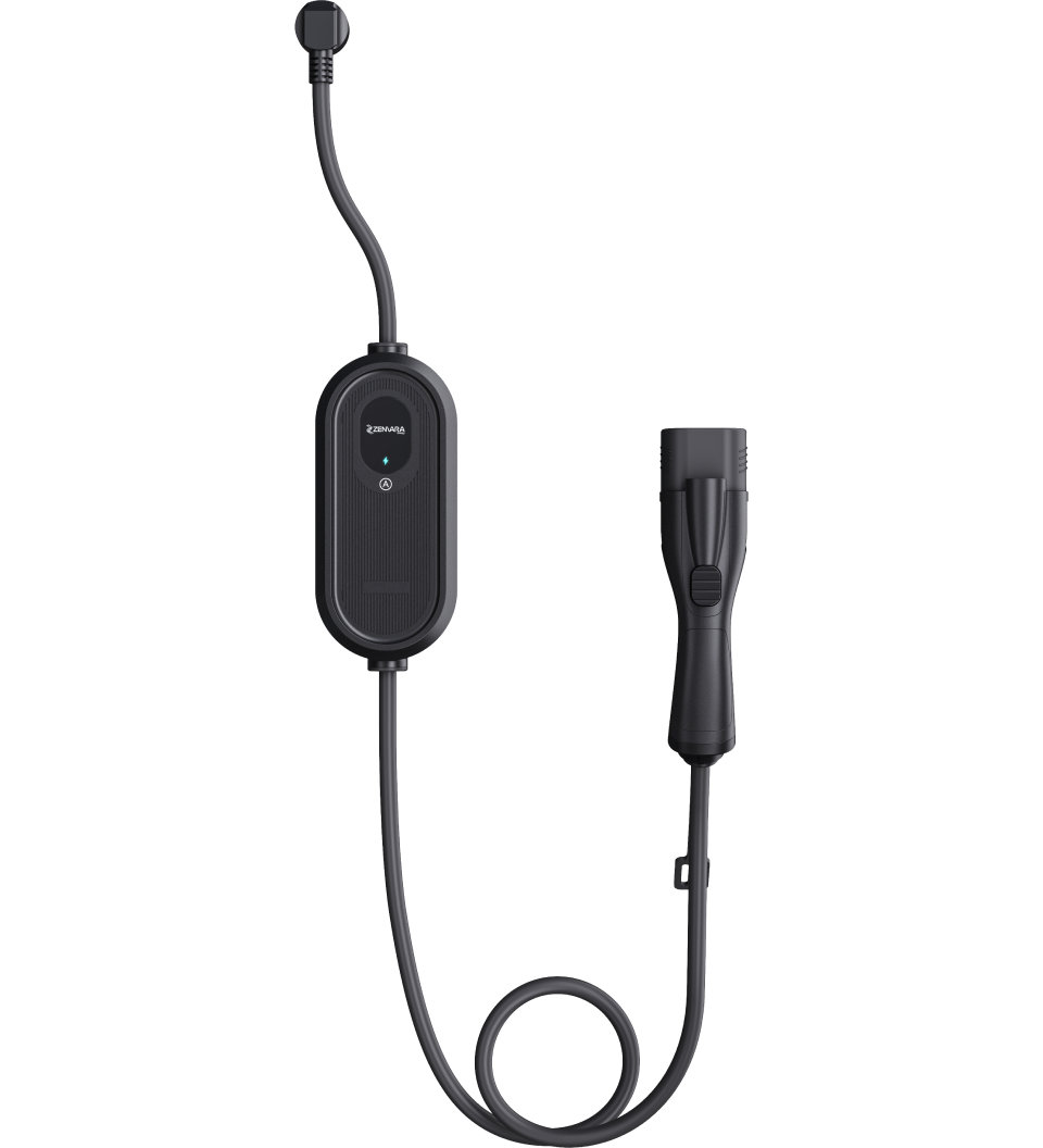 Zenvara 7kW portable electric vehicle charger and connector