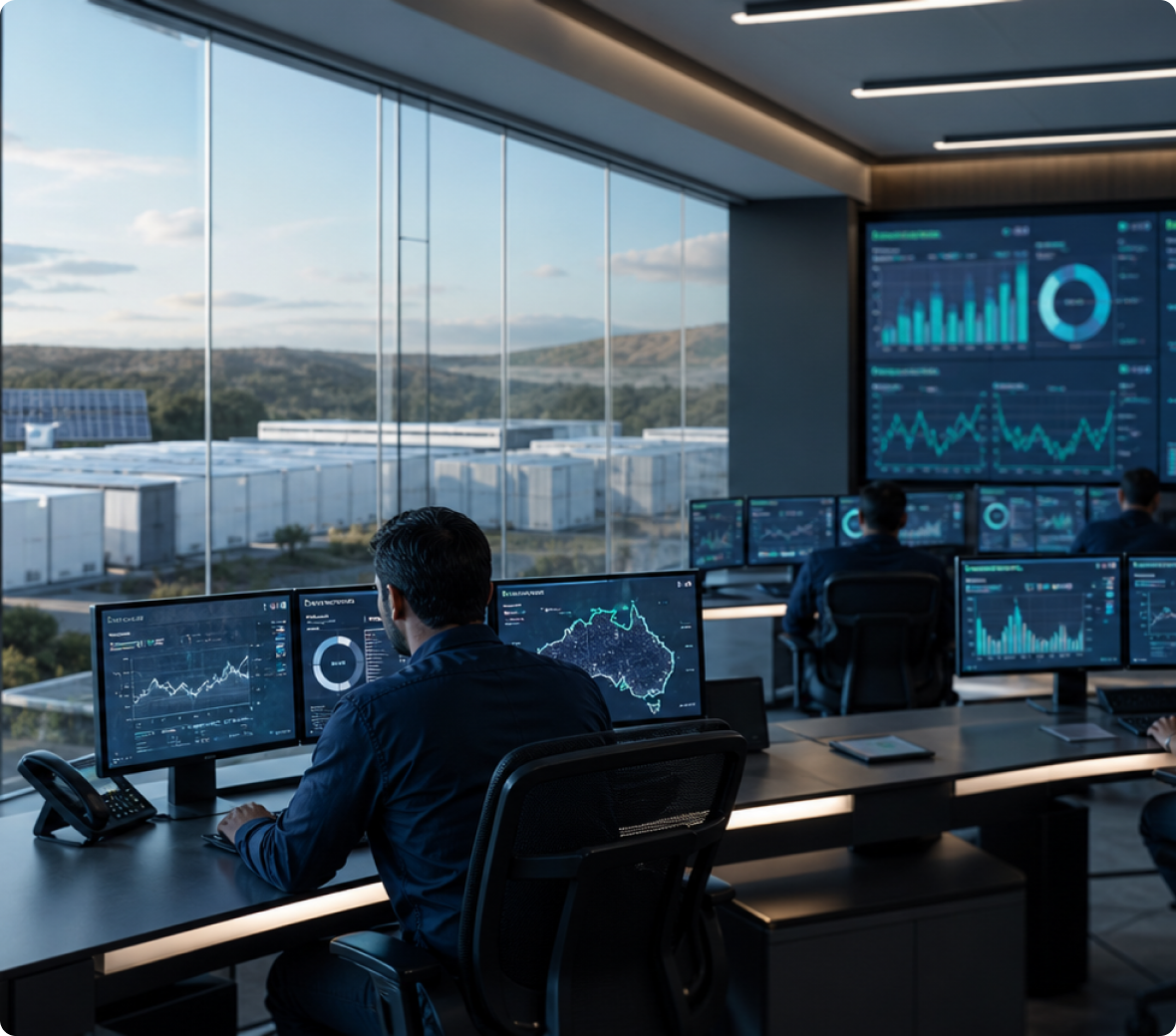 Energy infrastructure operations control room